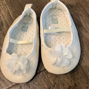 Beautiful white sparkle shoes